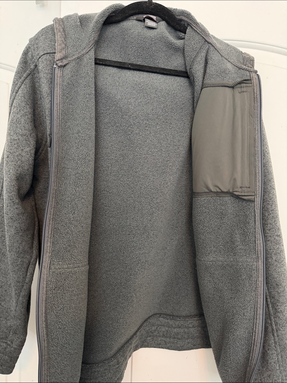 Outdoor Research Men's Gray Full-Zip Hooded Fleece Jacket xxl